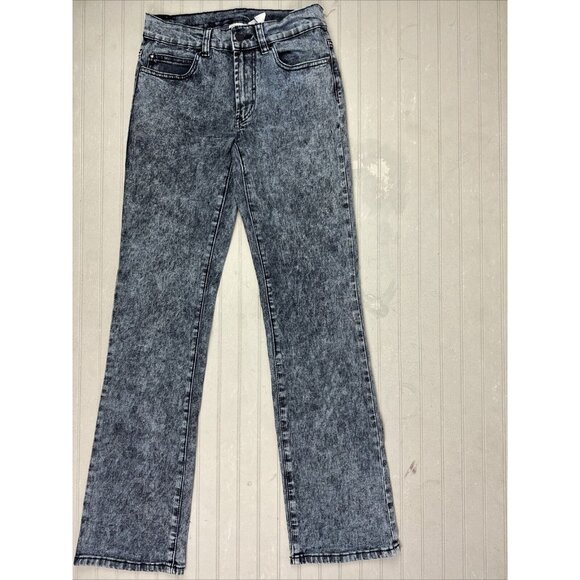 Diane Gillman Size 4 Womens Jeans Blue Marble Look Bootcut Stretch Mid R… - Picture 1 of 3